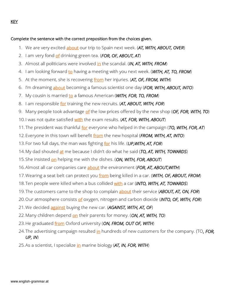 About of in To From About To For of With For From For at On About From ...