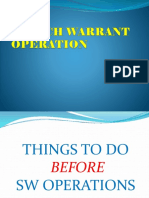 Search Warrant Operation