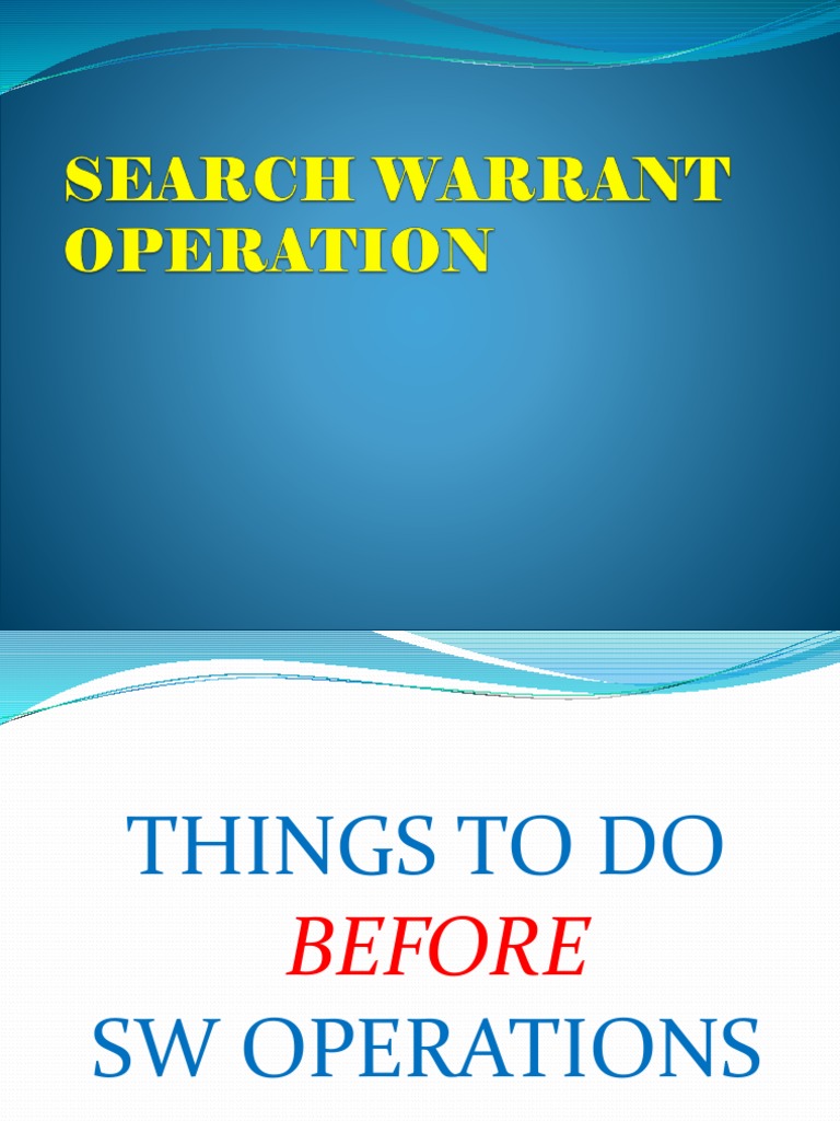 Shabu Drug Operations in the Philippines | PDF | Search Warrant ...