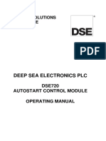 DEEP SEA 720 Operating Manual