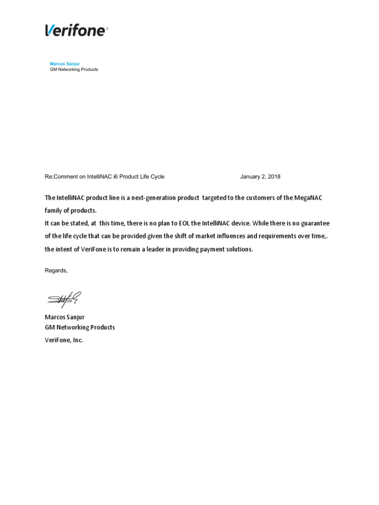 IntelliNAC i6 Product Life Cycle Update | PDF | Technology & Engineering