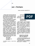 Análise da saudade normal e patológica