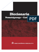 Diccionario nomatsiguenga-castellano