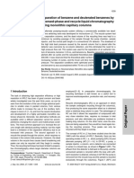 Separation of Benzene and Deuterated Benzenes by Reversed-Phase and Recycle Liquid Chromatography Using Monolithic Capillary Columns