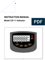 Instruction Manual: Model CD-11 Indicator