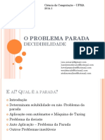 O Problema Parada