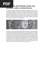 O Que Um Absolutista Pode Nos Ensinar Sobre A