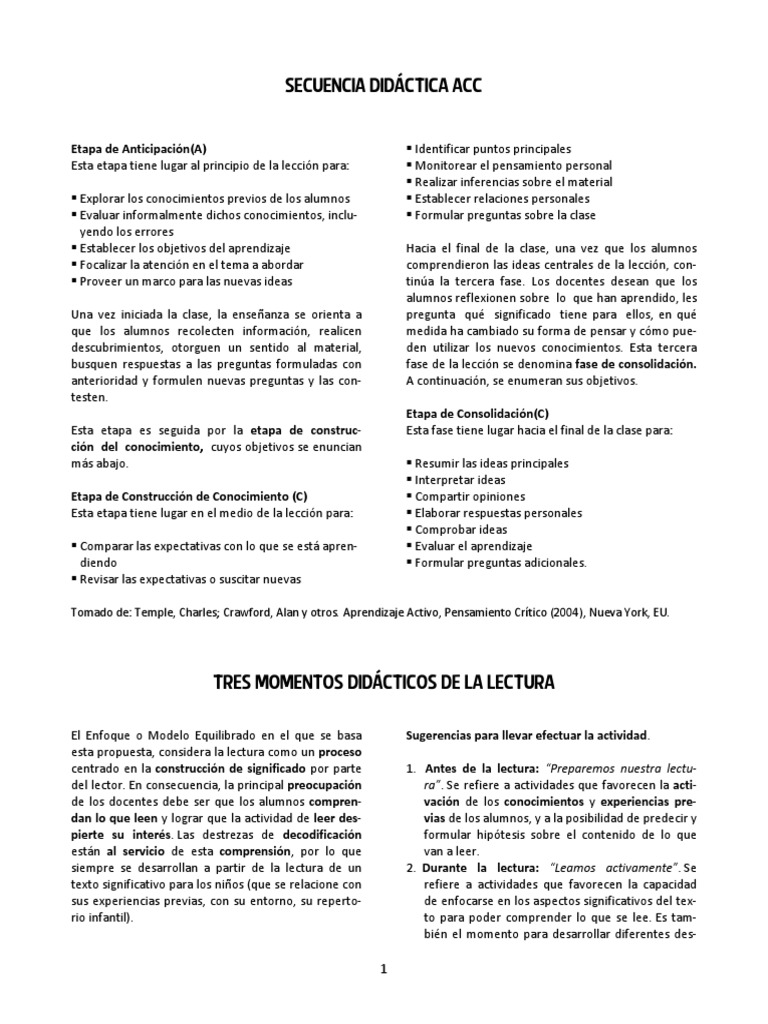 A Ctividad5 Secuencia Didáctica Acc Seis Carta V PDF Lectura