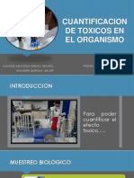 Cuantificacion de Toxicos en El Organismo