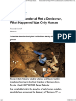 When a Neandertal Met a Denisovan, What Happened Was Only Human