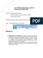 IR-RMN-EM Identifican Ácido Benzoico y 2-Etilbutiraldehido