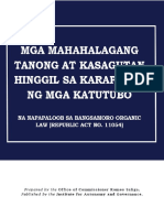 Karapatan ng mga Katutubo na napapaloob sa BOL