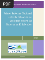 Primer Informe Sobre Situacion de Violencia en Las Mujeres de El Salvador