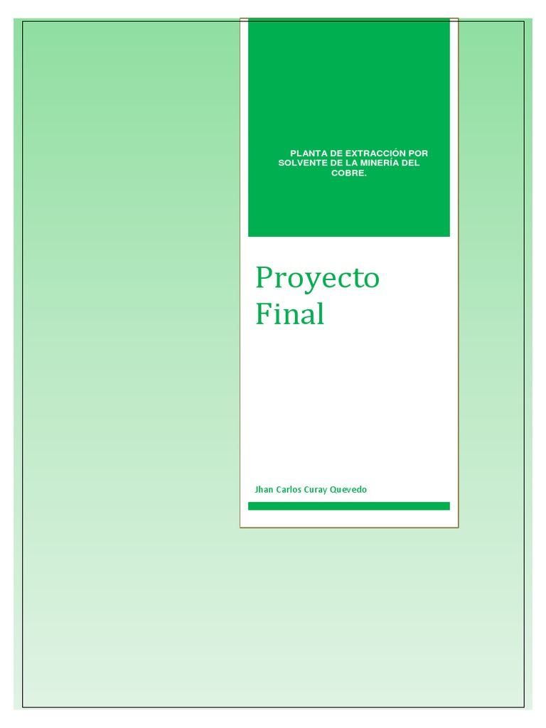 Proyecto Final | PDF | Cobre | Carbonato