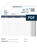 Request For Mileage Reimbursement Form