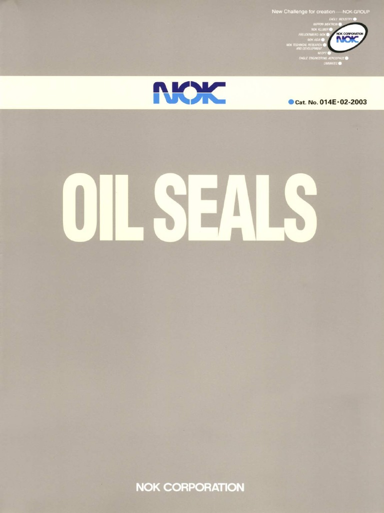 OilSealTypes of NOK Oil Seals PDF