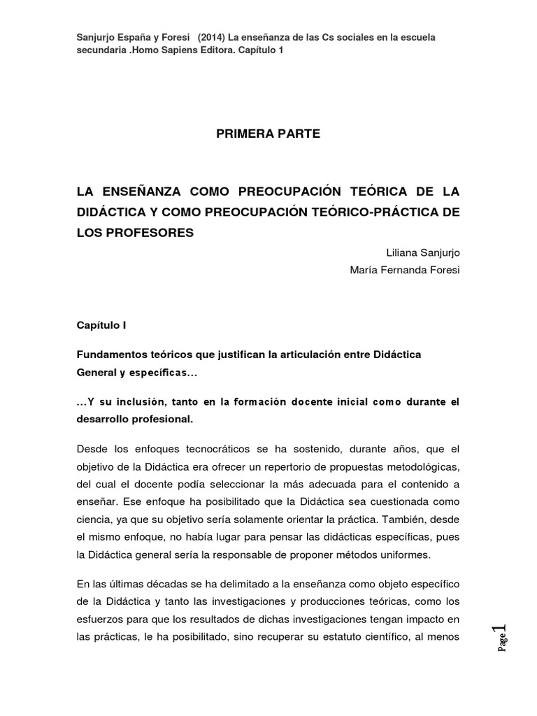Enseñanza de Las Ciencias Sociales PDF | PDF | Maestros ...