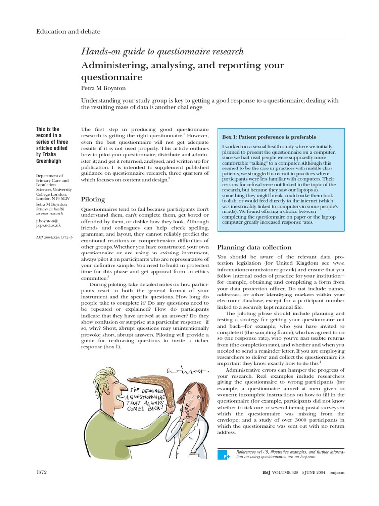 UCL Questionnaire Research Guide | PDF | Questionnaire | Survey Methodology