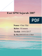 Esei SPM Sejarah 2007