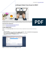 How to Import/Export Data From Excel In MVC?