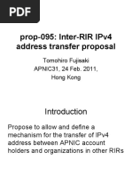 Prop-095-Inter-RIR IPv4 Transfer Policy