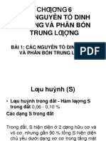 Các nguyên tố dinh dưỡng và phân bón trung lượng