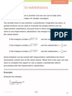 Trigonometric Substitution