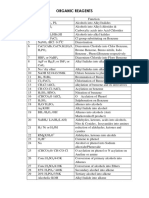 Organic Reagents PDF