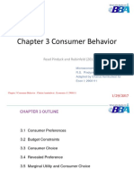 Chapter 3 Consumer Behavior: Read Pindyck and Rubinfeld (2013), Chapter 3
