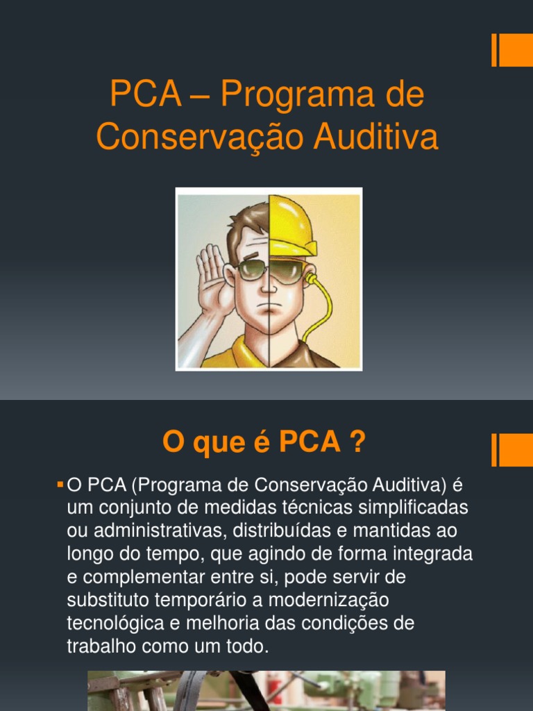 PCA Programa de Conservação Auditiva PDF Bemestar Médico