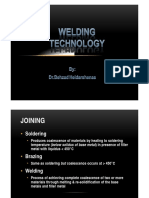 Welding Technology Lecture Notes by DR - Behzad PDF