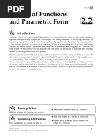 HELM (2008) : Section 2.2: Graphs of Functions and Parametric Form