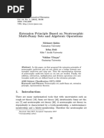 Extension Principle Based on Neutrosophic Multi-Fuzzy Sets and Algebraic Operations