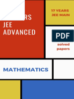 Mathematics JEE Mains and Advanced Previous Years Papers