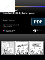 Powerpoint:: Avoiding Death by Bullet Point