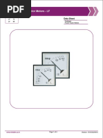 Rish Whiteline 90 Deg Power Factor Meter LF Datasheet