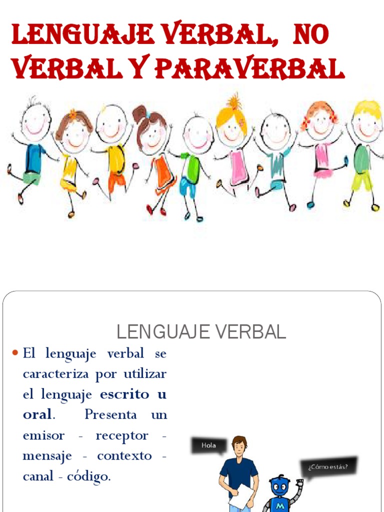 Ejemplos De Lenguaje Verbal No Verbal Y Paraverbal Opciones De Ejemplo ...