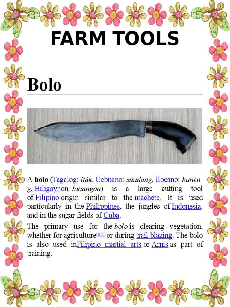 Farm Tools Knife Tools