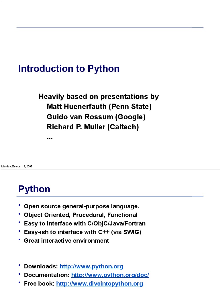Introduction of Python Programming PDF | PDF | Parameter (Computer ...