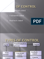 Types of Control in MBP