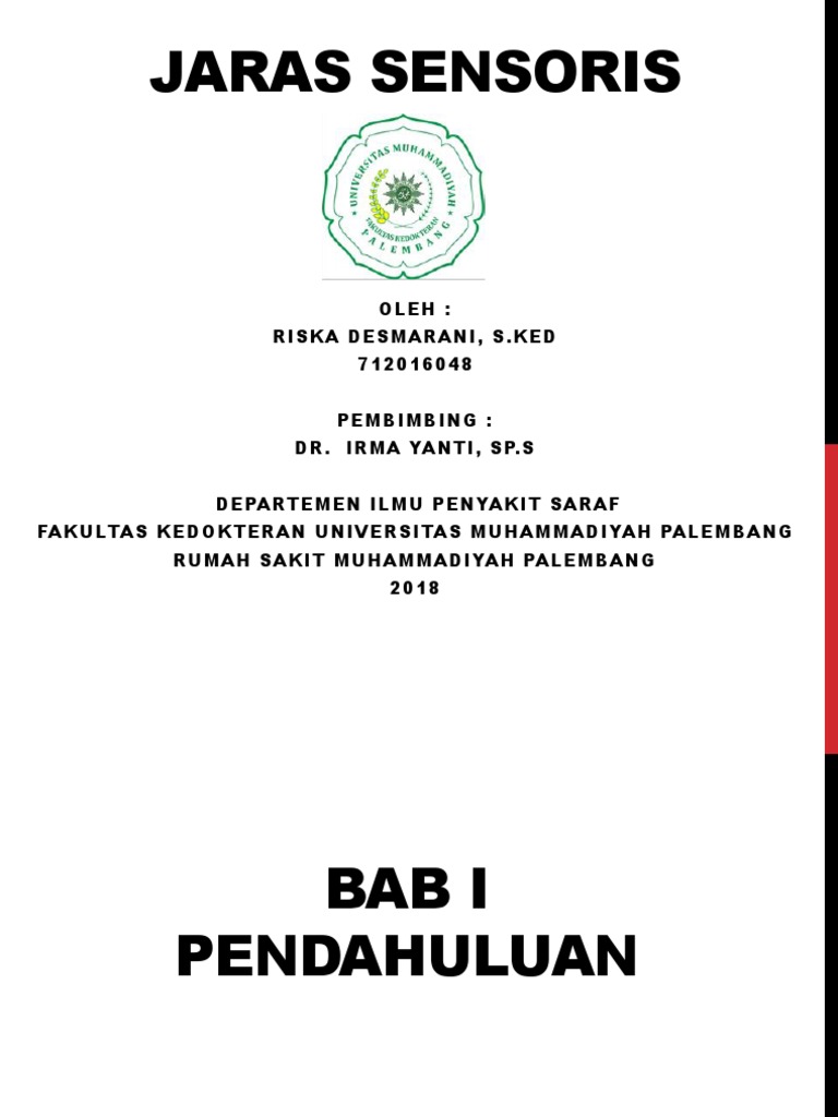 Jaras Sensoris dan Sistem Saraf | PDF