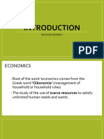 Introduction Macroeconomics