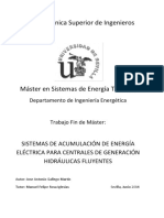 Memoria Proyecto Sistemas de Acumulacion de Energia Electrica para Centrales Hidraulicas Fluyentes