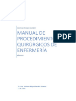 Manual de Procedimientos Quirúrgicos de Enfermería