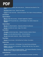 Exemplos de Intervalos Musicais - 2018