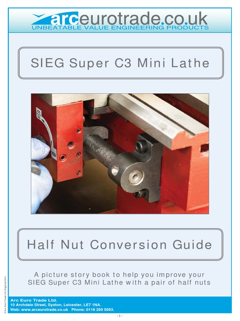 Super C3 Half Nut Conversion Guide | PDF | Nut (Hardware) | Metalworking
