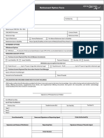 Retirement Option Form: Declaration and Specimen Signature of Accont Holder (S)