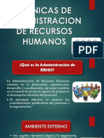 Tecnicas de Administracion de Recursos Humanos