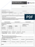 Standing Order Form For Saving Plan