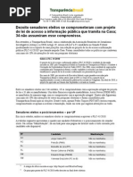 Download Dezoito senadores eleitos se comprometeram com projeto de lei de acesso a informao pblica que tramita na Casa 34 no assumiram esse compromisso by Transparncia Brasil SN38690663 doc pdf